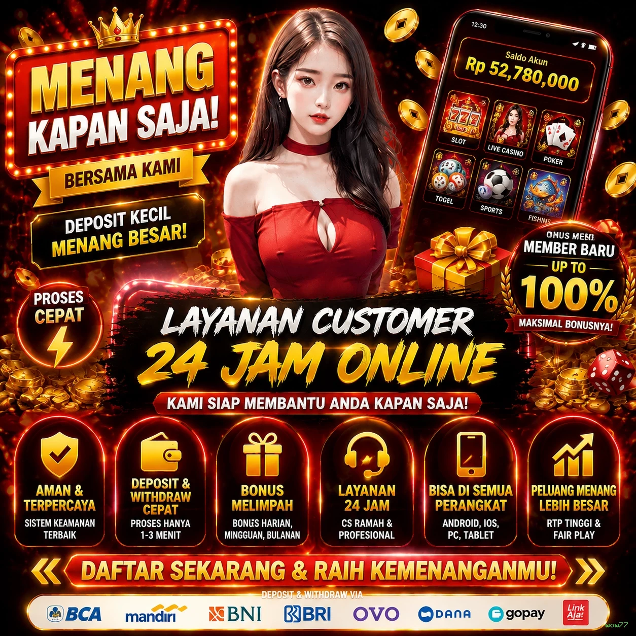 Keamanan Transaksi di wow77 yang Perlu Diketahui