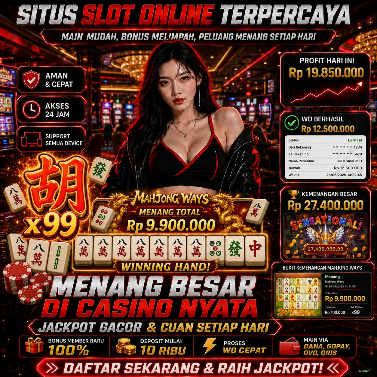Berbagai Jenis Permainan yang Tersedia di wow77